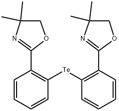 Oxazole, 2,2'-(tellurodi-2,1-phenylene)bis[4,5-dihydro-4,4-dimethyl- (9CI) Structural