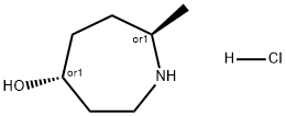 rel-1H-Azepin-4-ol, hexahydro-7-methyl-, hydrochloride (1:1), (4R,7R) Structural