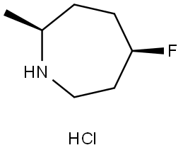 rel-1H-Azepine, 5-fluorohexahydro-2-methyl-, hydrochloride (1:1),(2R,5S)- Structural