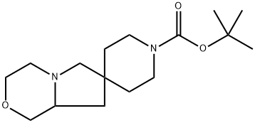 tert-Butyl tetrahydro-1'H,6'H-spiro[piperidine-4,7'-pyrrolo[2,1-c][1,4]oxazine]-1-carboxylate Structural