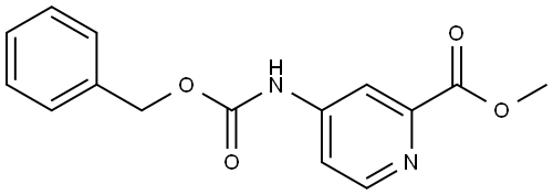 Methyl 4-(((benzyloxy)carbonyl)amino)picolinate Structural