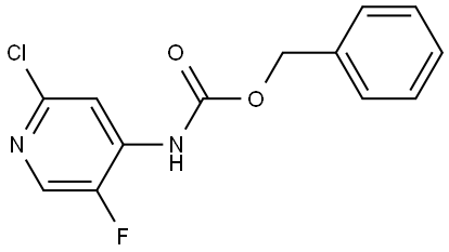Benzyl (2-chloro-5-fluoropyridin-4-yl)carbamate Structural