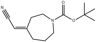 tert-Butyl (Z)-4-(cyanomethylene)azepane-1-carboxylate Structural