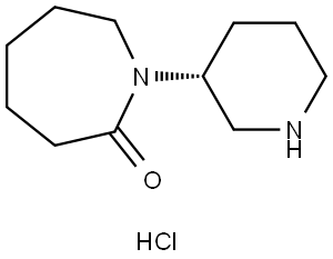 2H-Azepin-2-one, hexahydro-1-(3R)-3-piperidinyl-, hydrochloride (1:1) Structural