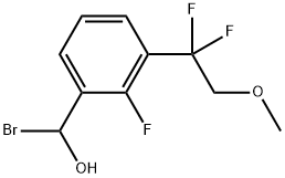 Benzenemethanol, α-bromo-3-(1,1-difluoro-2-methoxyethyl)-2-fluoro- Structural