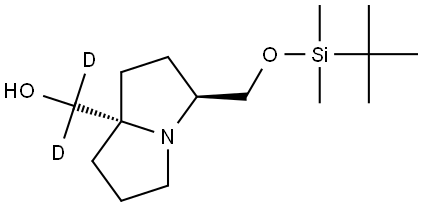 (3-(((tert-Butyldimethylsilyl)oxy)methyl)tetrahydro-1H-pyrrolizin-7a(5H)-yl)methanol-d2-1 Structural