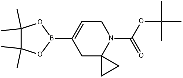 Tert-butyl 7-(4,4,5,5-tetramethyl-1,3,2-dioxaborolan-2-yl)-4-azaspiro[2.5]oct-6-ene-4-carboxylate Structural