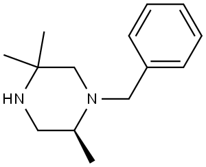 Piperazine, 2,5,5-trimethyl-1-(phenylmethyl)-, (2S)- Structural