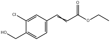 Ethyl 3-(3-chloro-4-(hydroxymethyl)phenyl)acrylate Structural