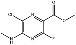 Methyl 6-chloro-3-fluoro-5-(methylamino)pyrazine-2-carboxylate Structural