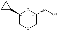 rel-((2R,6R)-6-Cyclopropyl-1,4-dioxan-2-yl)methanol Structural