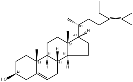 Stigmasta-5,24-dien-3-ol, (3β)- Structural