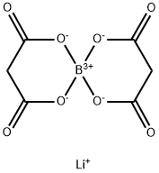 Borate(1-), bis[propanedioato(2-)-κO1,κO3]-, lithium (1:1), (T-4)- Structural