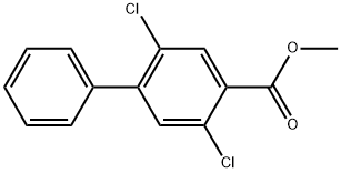 Methyl 2,5-dichloro-[1,1'-biphenyl]-4-carboxylate Structural