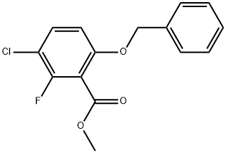 Methyl 6-(benzyloxy)-3-chloro-2-fluorobenzoate Structural