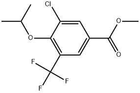 Methyl 3-chloro-4-isopropoxy-5-(trifluoromethyl)benzoate Structural