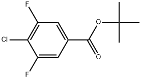 Tert-butyl 4-chloro-3,5-difluorobenzoate Structural