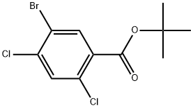 Tert-butyl 5-bromo-2,4-dichlorobenzoate Structural