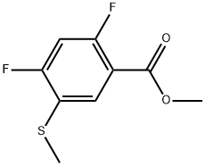 Methyl 2,4-difluoro-5-(methylthio)benzoate Structural