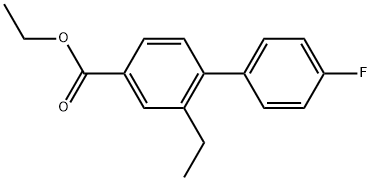 ethyl 2-ethyl-4'-fluoro-[1,1'-biphenyl]-4-carboxylate Structural