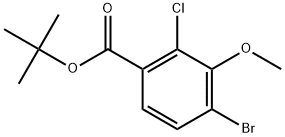 tert-butyl 4-bromo-2-chloro-3-methoxybenzoate Structural