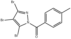 p-tolyl(3,4,5-tribromo-1H-pyrazol-1-yl)methanone Structural