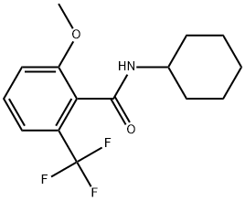 N-cyclohexyl-2-methoxy-6-(trifluoromethyl)benzamide Structural