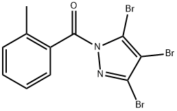 o-tolyl(3,4,5-tribromo-1H-pyrazol-1-yl)methanone Structural
