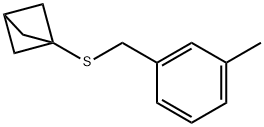 bicyclo[1.1.1]pentan-1-yl(3-methylbenzyl)sulfane Structural