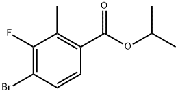 isopropyl 4-bromo-3-fluoro-2-methylbenzoate Structural