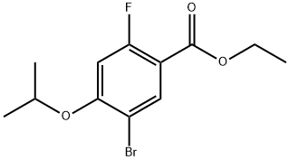 ethyl 5-bromo-2-fluoro-4-isopropoxybenzoate Structural