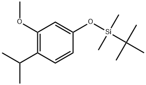tert-butyl(4-isopropyl-3-methoxyphenoxy)dimethylsilane Structural