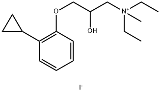 ((o-Cyclopropylphenoxy)-3 hydroxy-2 propyl)diethyl methyl ammonium iod ure [French]