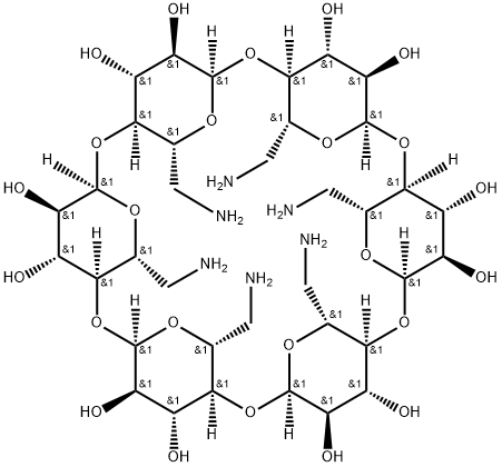 Hexakis(6-amino-6-deoxy)-α-cyclodextrin Structural