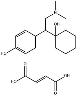 Phenol, 4-[2-(dimethylamino)-1-(1-hydroxycyclohexyl)ethyl]-, (2E)-2-butenedioate (1:1) (salt), monohydrate (9CI) Structural