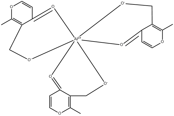 Tris(3-hydroxy-2-methyl-4H-pyran-4-onato)aluminum Structural