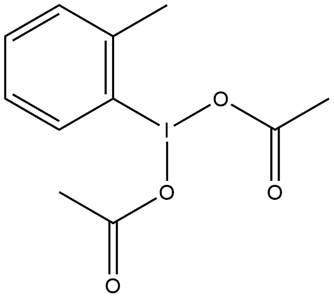 Iodine, bis(acetato-κO)(2-methylphenyl)- Structural