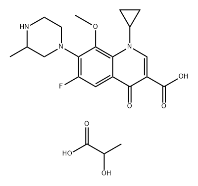 GATIFLOXACIN LACTATE Structural