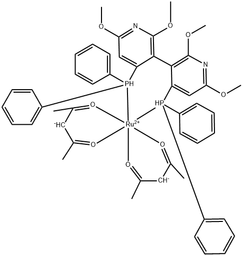 (R)-P-PHOS RUTHENIUM (ACAC)2 Structural