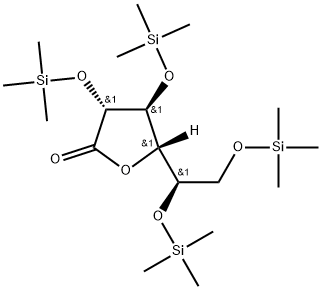 D-Galactonic acid, 2,3,5,6-tetrakis-O-(trimethylsilyl)-, γ-lactone Structural