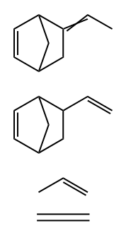 Bicyclo[2.2.1]hept-2-ene, 5-ethenyl-, polymer with ethene, 5-ethylidenebicyclo[2.2.1]hept-2-ene and 1-propene Structural