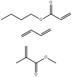 2-Propenoic acid, 2-methyl-, methyl ester, polymer with 1,3-butadiene and butyl 2-propenoate Structural