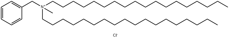 Benzenemethanaminium, N-methyl-N,N-dioctadecyl-, chloride Structural