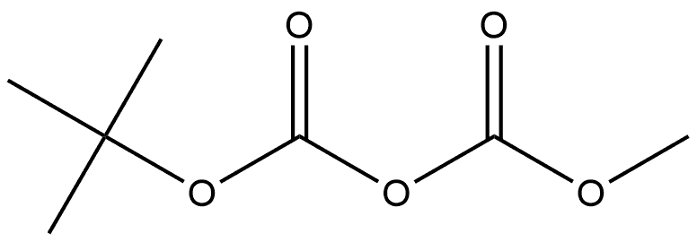 Dicarbonic acid, C-(1,1-dimethylethyl) C'-methyl ester Structural
