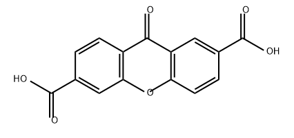 xanthone-2,6-dicarboxylic acid Structural
