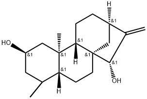 Kaur-16-ene-2,15-diol, (2β,15α)- Structural