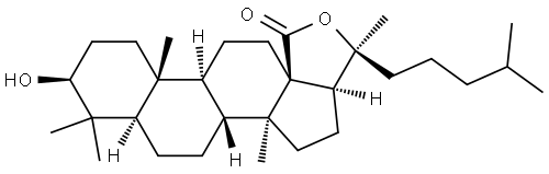 Lanostan-18-oic acid, 3,20-dihydroxy-, γ-lactone, (3β)- (9CI) Structural