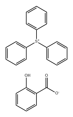 Triphenylsulfonium, 2-hydroxybenzoate (1:1) Structural