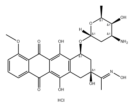 Daunorubicin oxime hydrochloride Structural