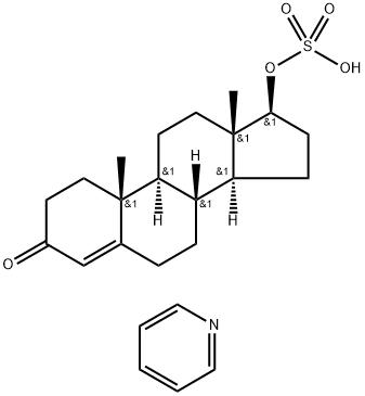 Androst-4-en-3-one, 17-(sulfooxy)-, (17β)-, compd. with pyridine (1:1) Structural
